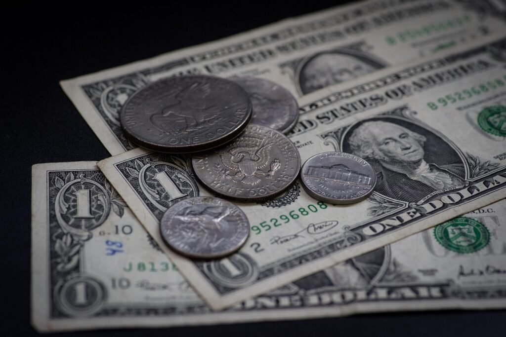 currency, dollar, finance, paper money, banknotes, coins, usa, business, funds, financial